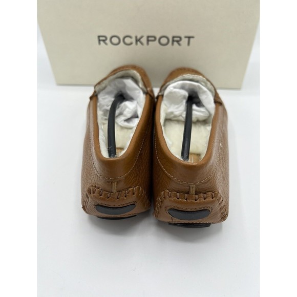 Rockport Bayview Faux Fur Lined Moc Women's Tan Loafers 5 M - Picture 3 of 9